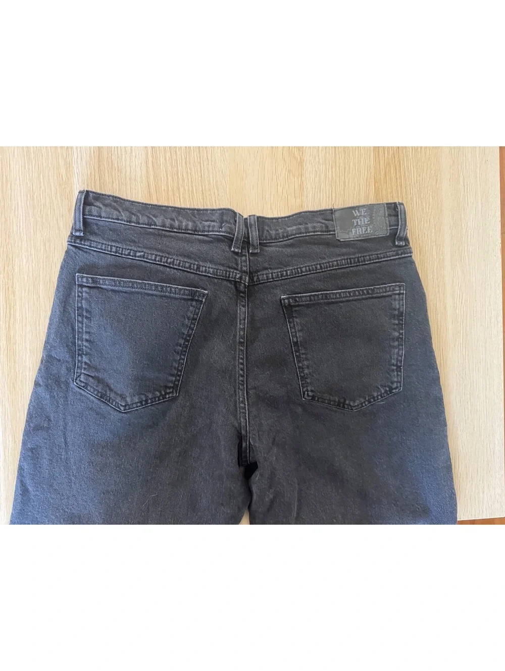 Free People Risk Taker high rise straight Jean Black size 31